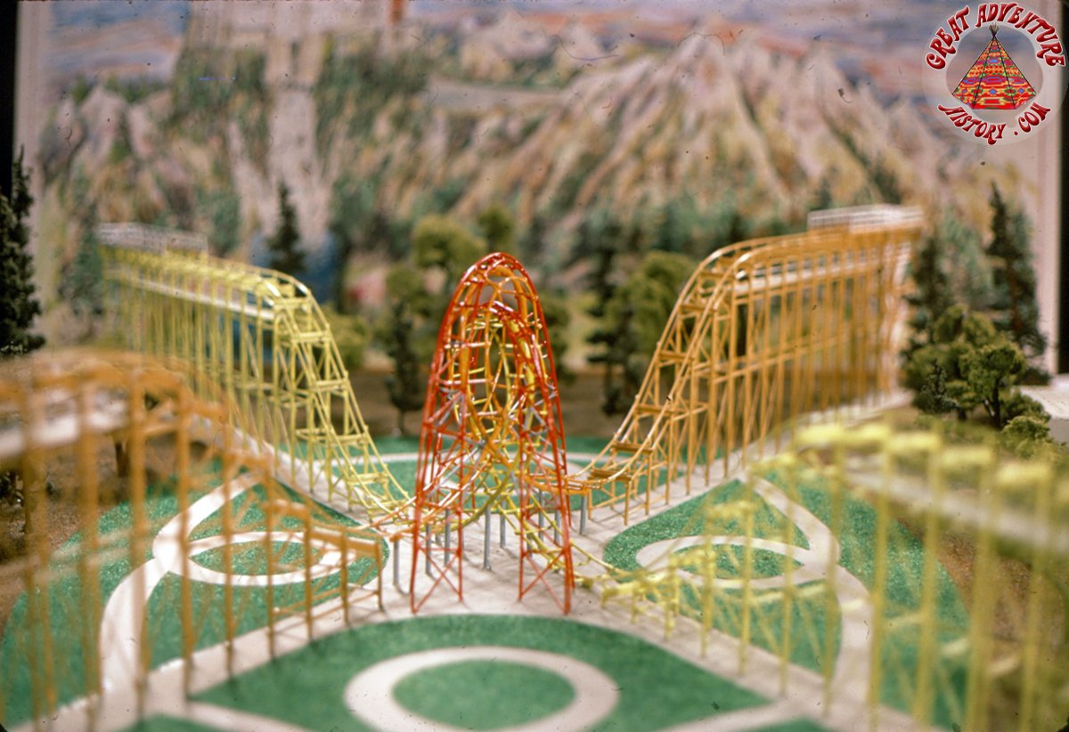 Lightnin' Loops Model at Six Flags Great Adventure